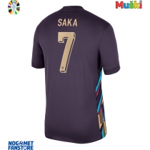 Engleska Bukayo Saka #7 Gostujuci Dres EP 2024 Kratak Rukav